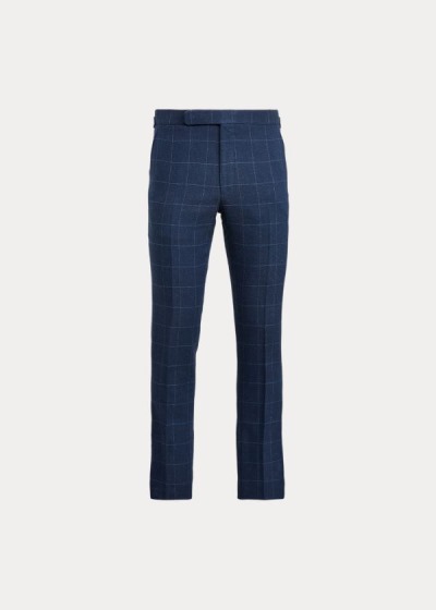 Men's Ralph Lauren Windowpane Suit Trousers | 694375DCN